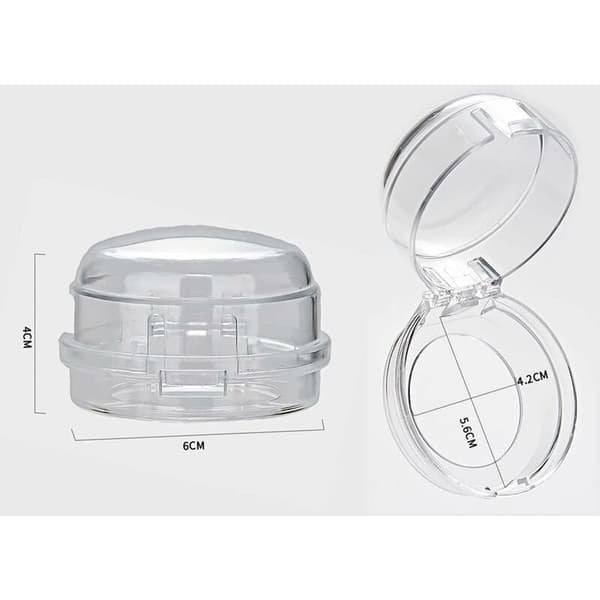 4-pack knappskydd gasspis knappskydd för barnsäkerhet babyspärrar kökssäkerhet hemkök (transparent 6 x 4 cm)