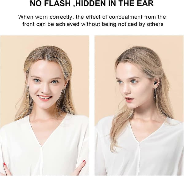 Små ørepropper usynligt bluetooth headset mini trådløse ørepropper, skjulte små ørepropper