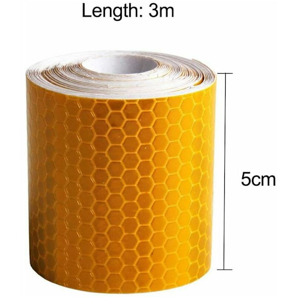 Reflextejp Säkerhetsreflextejp Varning Natt Synlighet med Bikake-pil 5cm x 3m
