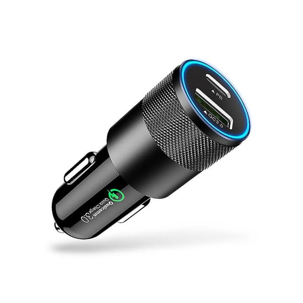 Hurtiglader 3.0 Billader Biladapter Med Doble Usb-porter Kompatibel