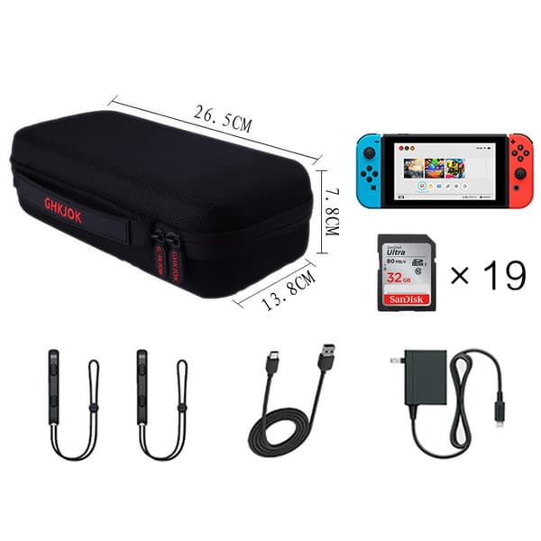 Rejsekuffert Organizer Taske til Nintendo Switch Grå