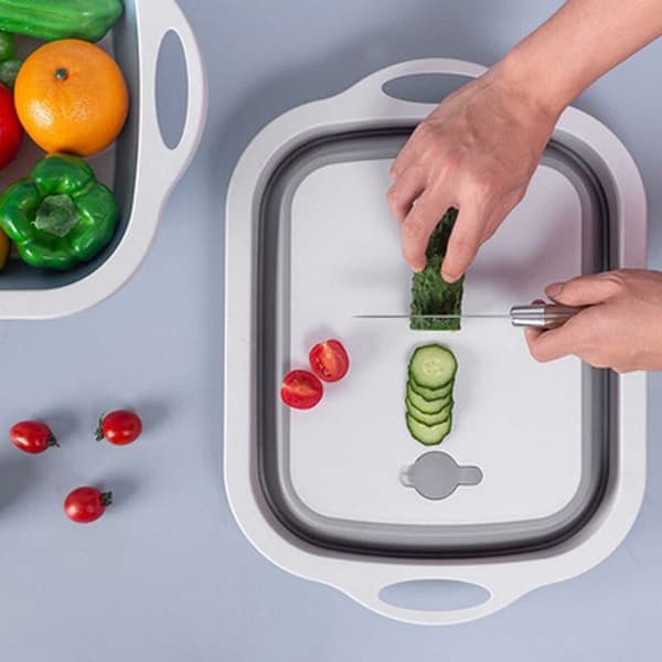 Plastik foldbare håndvaske, bærbare håndvaske grå