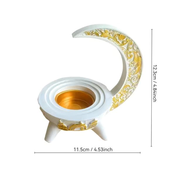 Halvmåneformede lysestaker er egnet for Eid al-Fitr; lange lysestaker 1PC