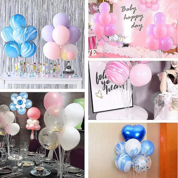 4 stk. Ballonsøjle Sæt / Ballon Sæt til Festdekoration
