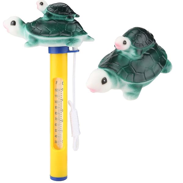 Flydende Pool Termometer, Svømmepøl Termometer Med Snor, Flydende Termometer