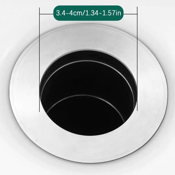 2x Pop-Up Messing Anti-Tilstopnings Vaskeprop til 34-40 mm Afløbshuller