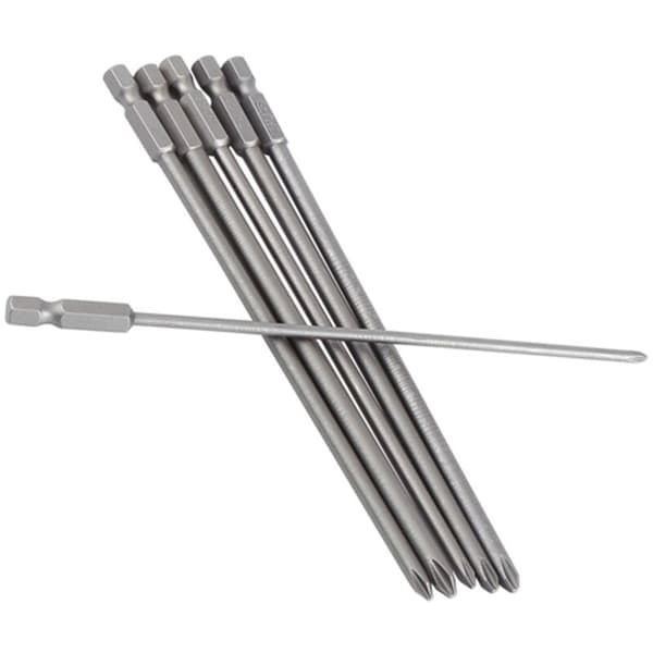 6 stk. skaft 1/4\" S2 stål 150 mm magnetisk skruetrækkerbitsæt Phillips bitværktøj