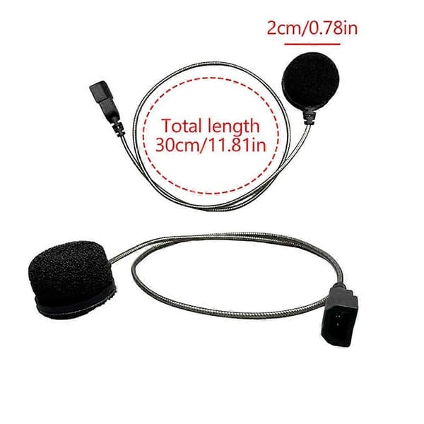 Til Cardo PACKTALK Edge Motorcykel Bluetooth Intercom Mikrofon Ledning Mikrofon Blød Ledning