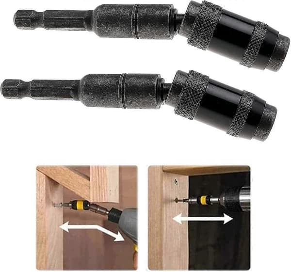 2 stk Magnetisk Bittholder, 20 Grader Hex Schaft Magnetiske Skrutrekkerbiter