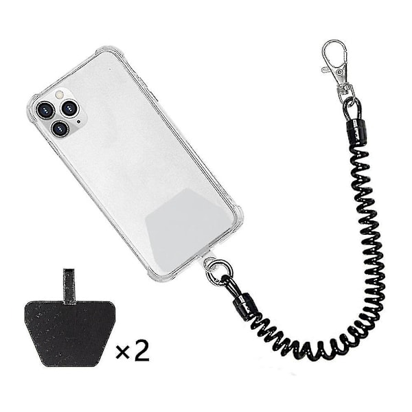 Mobiltelefon Lanyard Tether med Patch, universell Smartphone Handledsrem