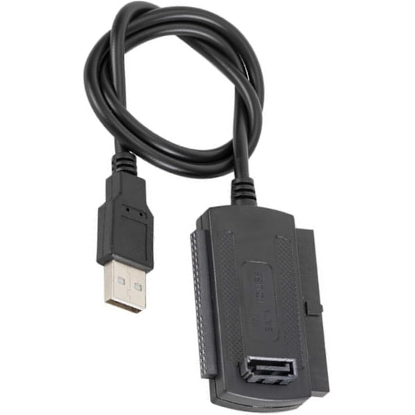 USB till IDE-adapter med snabb dataöverföring för extern hårddiskdockningsstation, svart