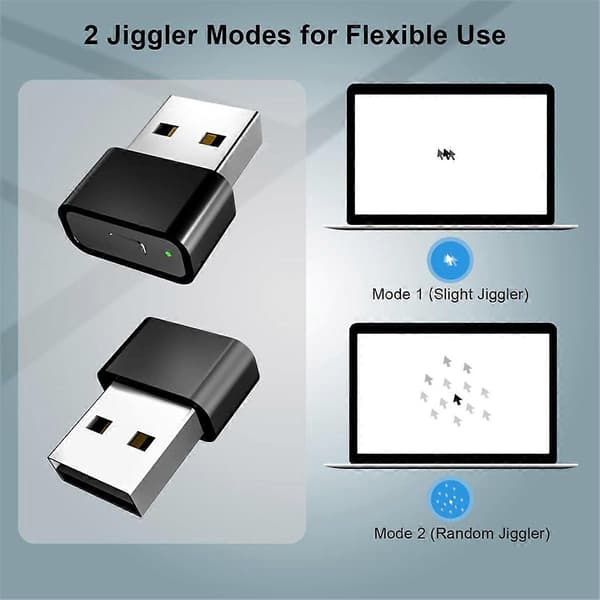 USB-musjiggler, oupptäckbar musrörare