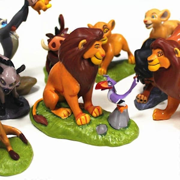 Anime Set Tecknad Lejonvakten Kung Kion Simba PVC Högkvalitativa Actionfigurer Bunga Beshte