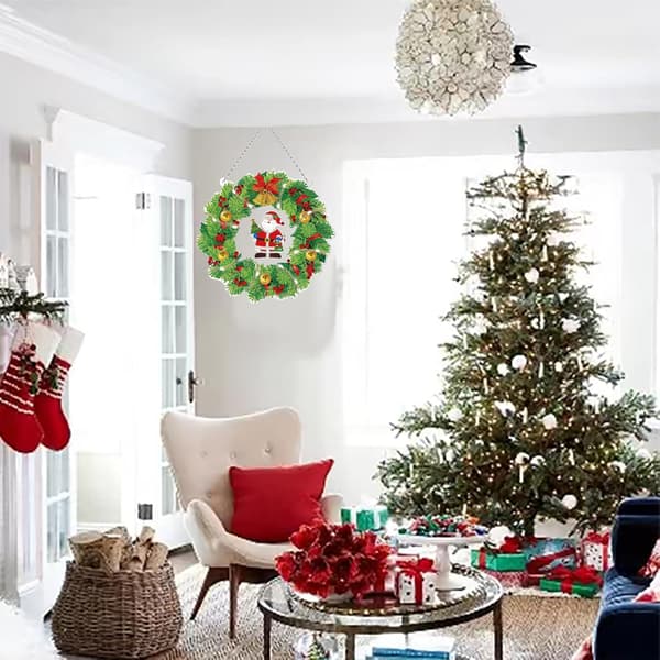 5D Diamantmaleri Julepynt DIY Diamantmaleri Bildesett