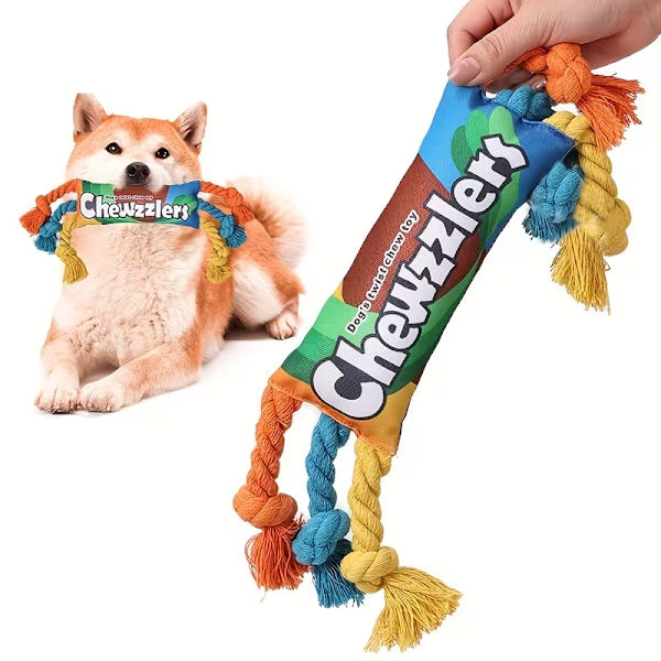 Holdbart, pibende hundetyggelegetøj – Robust 1PC