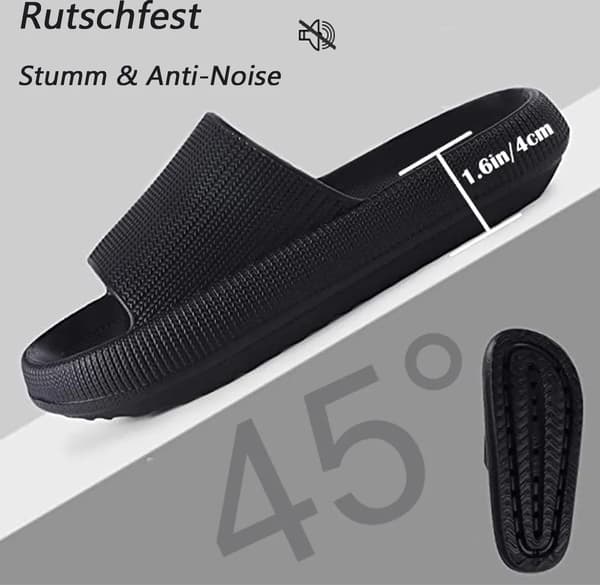 Tøfler kvinner sommer, Cloud Slides, Schlappy, 40/41