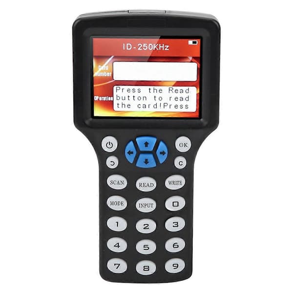 10 Frekvens RFID NFC Smart Card Reader Writer Duplicator+5XUID Nøglering 125K 13.56MHz RFID Kopimaskine Nøgle Replikator