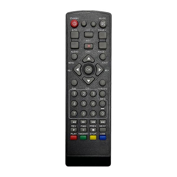 DVB-T2 Full HD Digital Terrestrisk TV-dekoder med 265/HEVC-dekoding EPG Set Top Box EU-plugg