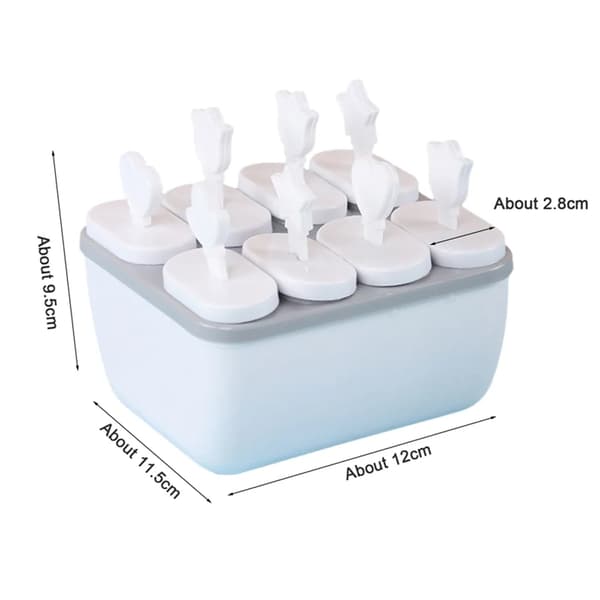 Pakke med 4 isforme med 32 gitter, ispindeform, isforme, ispindeforme, genanvendelige isterningforme, 4 farver