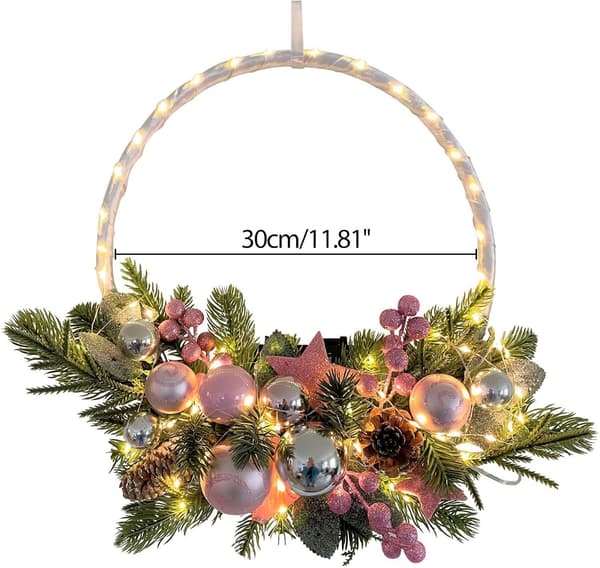 Julekrans, Julekrans med LED-lys