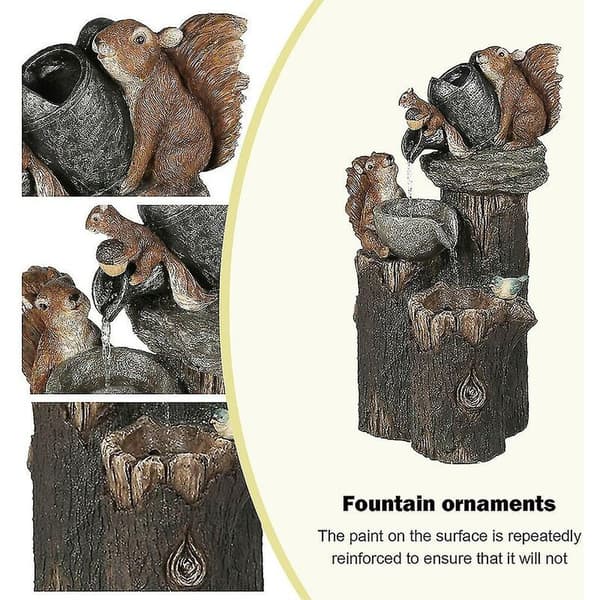 Hagefigur Vannskulptur Dyrepyntfontene med lys