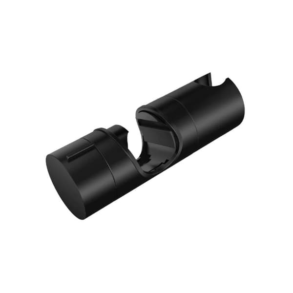 Bruseholder, Universal Sort Brusehovedholder til 18-25 mm Brusestang, Solid ABS, Fortykket og Forbedret Version, Brusehovedholder, Mat Sort
