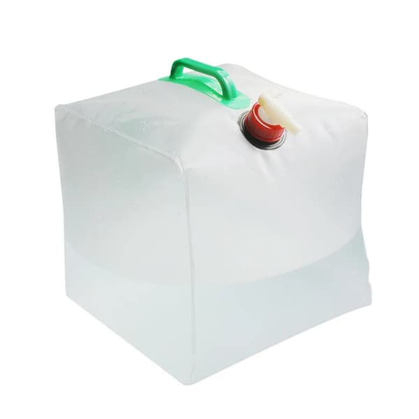 2-pack 20L Vikbar Vattenpåse, Stor Portabel Vattenbehållare, Vattendunk, Camping Dricksvattenpåse, Vattentank