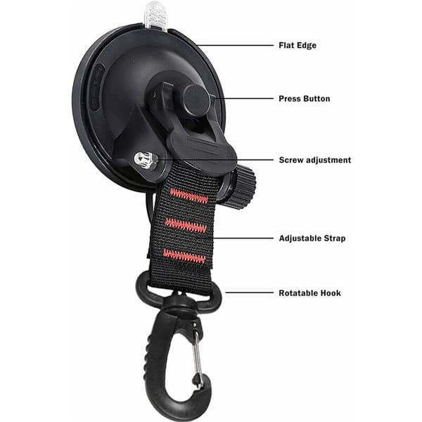 4 x sugkoppar campingkrokar multifunktionell sugkopp extra stark 10 kg