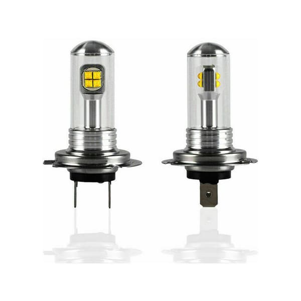 2 stk H7 160W DRL LED Billys Front 6000K Tåkelys Hvit