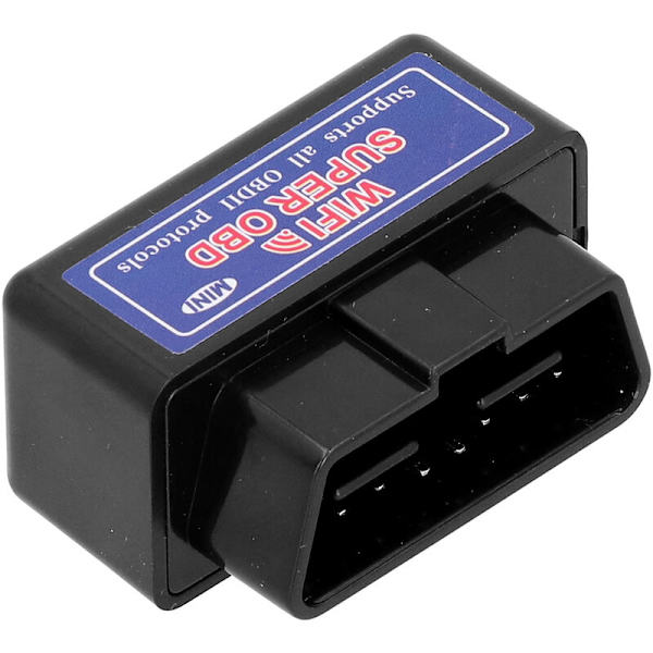 til ELM327 12V OBD2 Scanner Mini WIFI Bil Detektor Diagnostisk Adapter til Android (Sort)