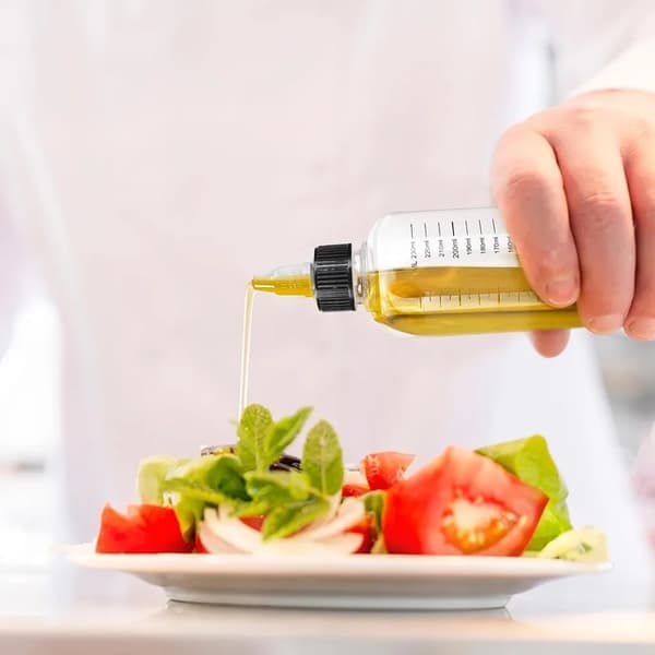 Transparent 500ml Klämflaska med Spetsig Pip, Multifunktionell Dispenser