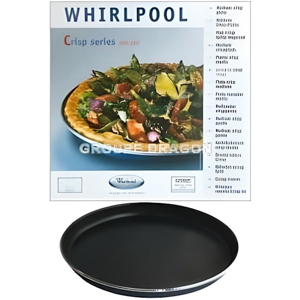 Whirlpool Family Chef/Talent Microwave Crisp Skål - Ø 31cm Vit