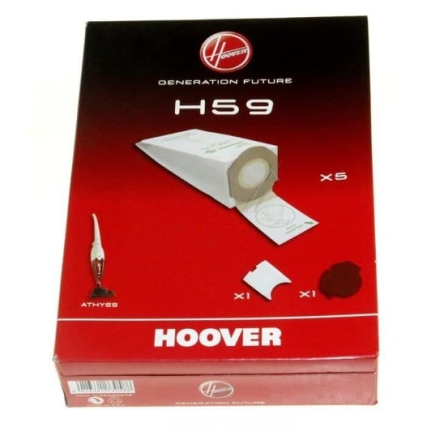 Paket med 5 påsar för Hoover dammsugare - H59 - Vit - Blandat - RB8690303