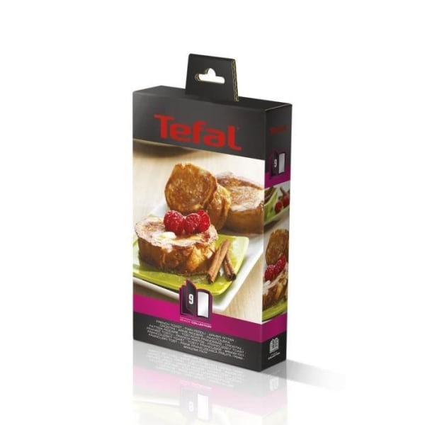 Pain Perdu Tallerkener - TEFAL - Snack Collection - Non-stick belægning - Sort - 750 Watt