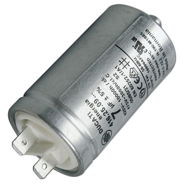 Kondensator 7MF (269386-25291) - Tørretumbler - CANDY, HOOVER, ELECTROLUX, AEG, ARISTON HOTPOINT, IBERNA, ZEROWATT, OSTEIN, ROSIERES