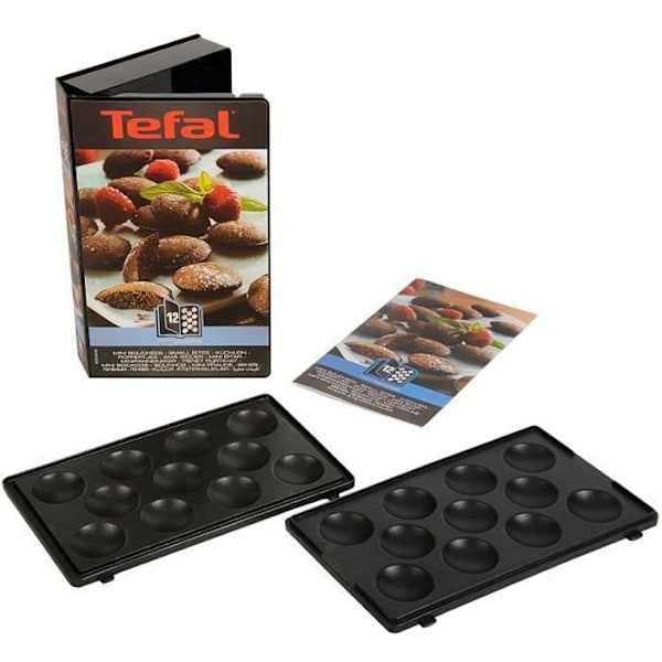 TEFAL - Snack Collection - Set med 2 Mini Bites tallrikar - Non-stick - Tål diskmaskin Svart