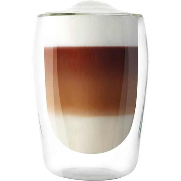 MELITTA Set med 2 Borosilikatglas för Latte Machiatto 300ml Klar Transparent