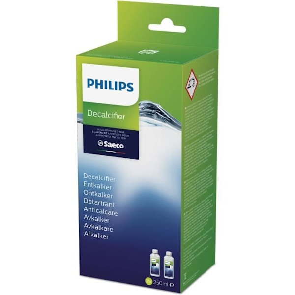 Specialavkalkningsmedel för espressomaskin - PHILIPS - CA6700/22 - Set med 2 flaskor à 250 ml