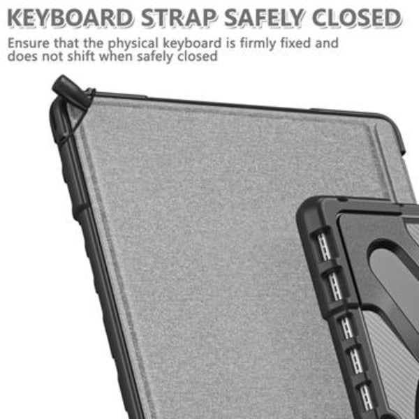 Microsoft Surface Pro 8 Heavy Duty 360 Skal med Handrem - Svart Svart