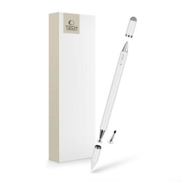 Tech-Protect UPS200 Stylus Penna med 3 spetsar - Precision... Vit
