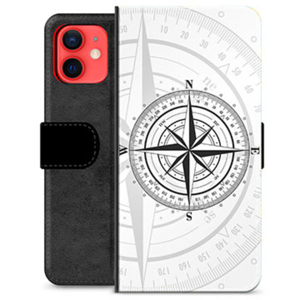iPhone 12 mini Premium Plånboksfodral - Kompass Animerad