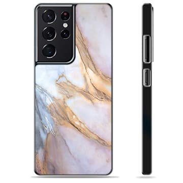 Samsung Galaxy S21 Ultra 5G Skyddsskal - Elegant Marmor Animerad