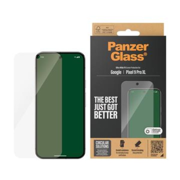 Google Pixel 9 Pro XL PanzerGlass Ultra-Wide Fit Skärmskydd... Genomskinlig