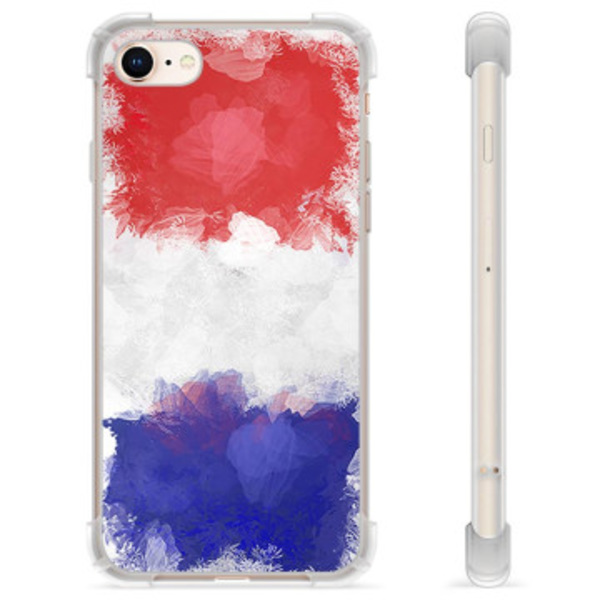 iPhone 7/8/SE (2020)/SE (2022) Hybridskal - Fransk Flagga Animerad