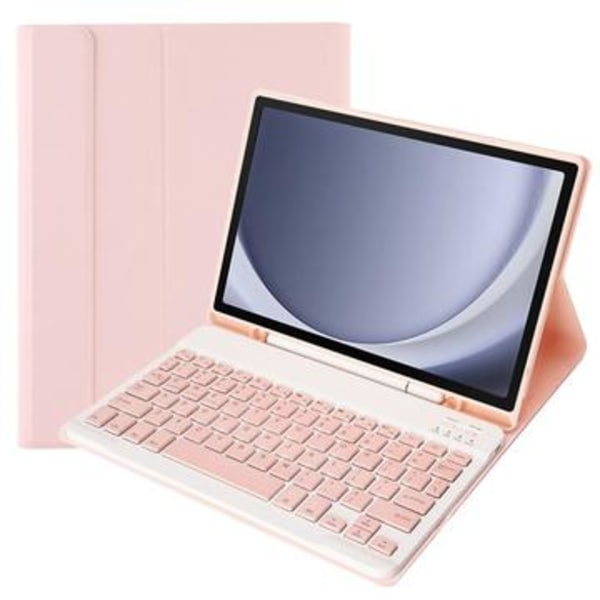 Samsung Galaxy Tab A9+ Fodral med Bluetooth-tangentbord - Rosa Rosa