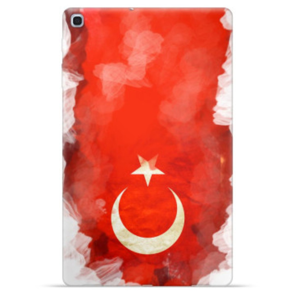Samsung Galaxy Tab A 10.1 (2019) TPU-skal - Turkisk Flagga Animerad