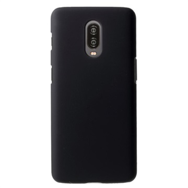 OnePlus 6T Gummerat Plastskal - Svart Svart