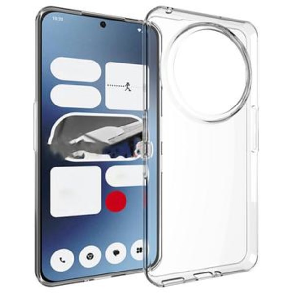 Nothing Phone (3a) Pro Anti-halk TPU-Skal - Genomskinlig Genomskinlig