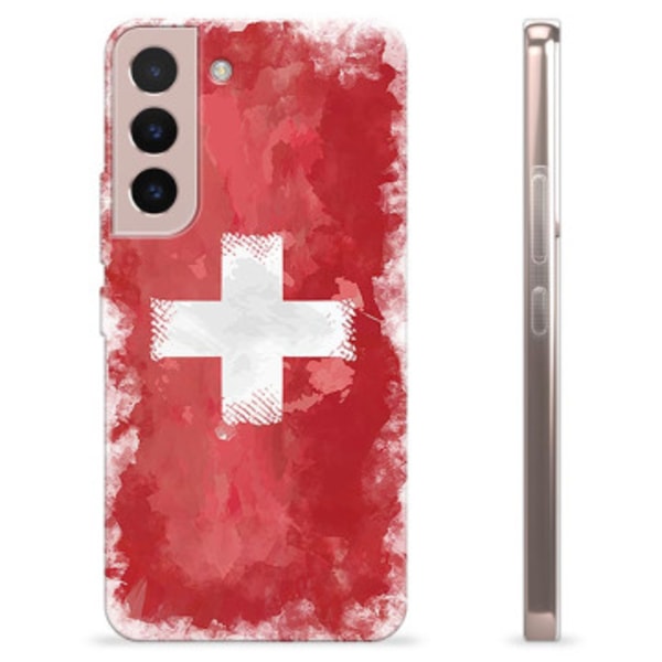 Samsung Galaxy S22 5G TPU-skal - Schweizisk Flagga Animerad