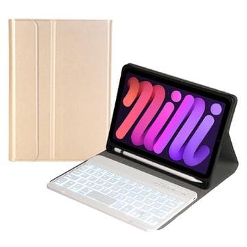 iPad Mini 2021/2024 Bluetooth tangentbordsfodral - Guld Guld